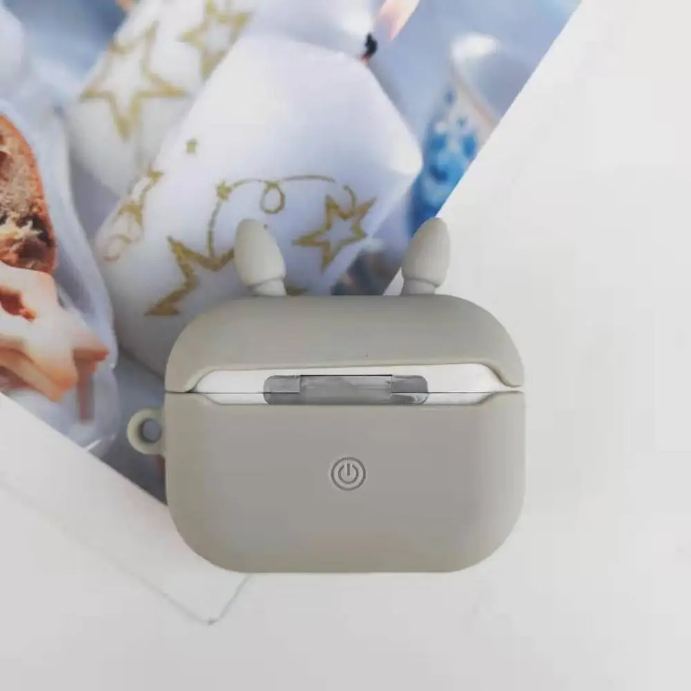  Милые чехлы для наушников с 3D рисунком Apple Airpods Pro мягкий силиконовый чехол TWS беспроводные наушники из ТПУ