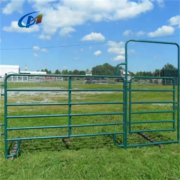 Wholesale Bulk 4 rails Livestock Horse Arena Fencing Black PVC Used Cattle Fence Panels and Post