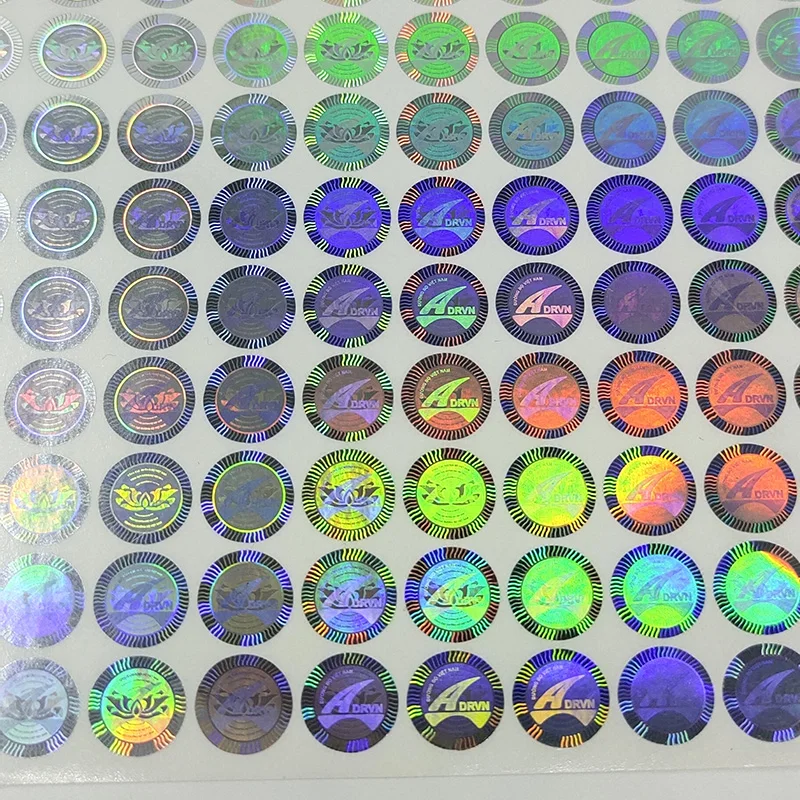 Cheap Custom Hologram Nickel Sticker Silver Gold Foil Anime Stickers Hologram