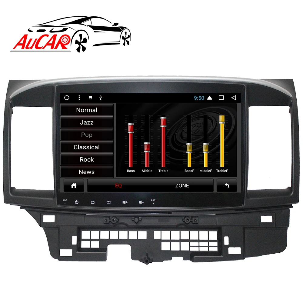  Автомагнитола AuCAR для Mitsubishi Lancer 10 1-10 0 с сенсорным экраном 2007 дюйма GPS-навигацией Android