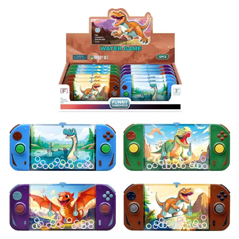 Hot Selling Cute Cartoon Ring Toss Game Water Ring Game Toy Water Machine Classic Plastic Kids Toy Handheld Water Game