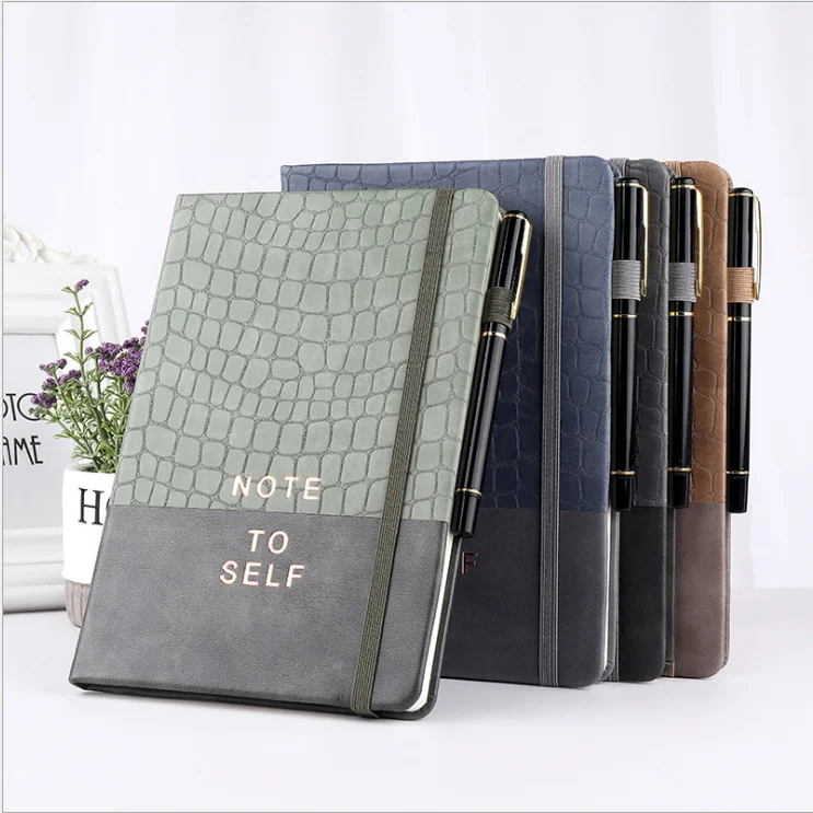 Wholesale Custom Printing A5 PU Leather Hardcover Planner Reading Spiritual Self Mastery Journal Notebook