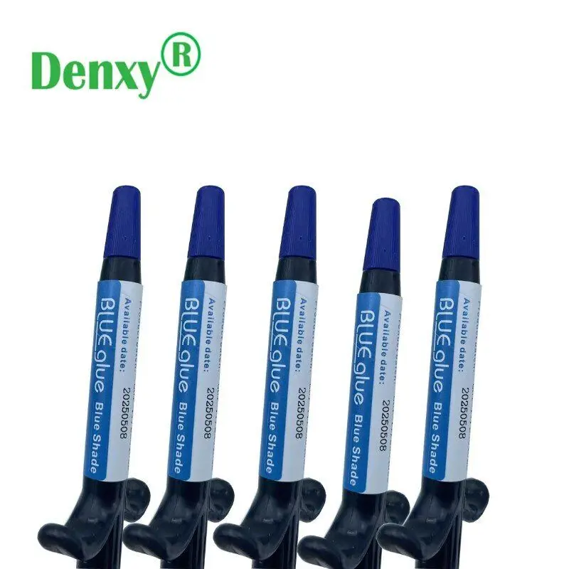 Denxy Dental High Quality Composite Resin for Brackets Green glue Orthodontic Adhesive Light cure Orthodontic Bonding Kit