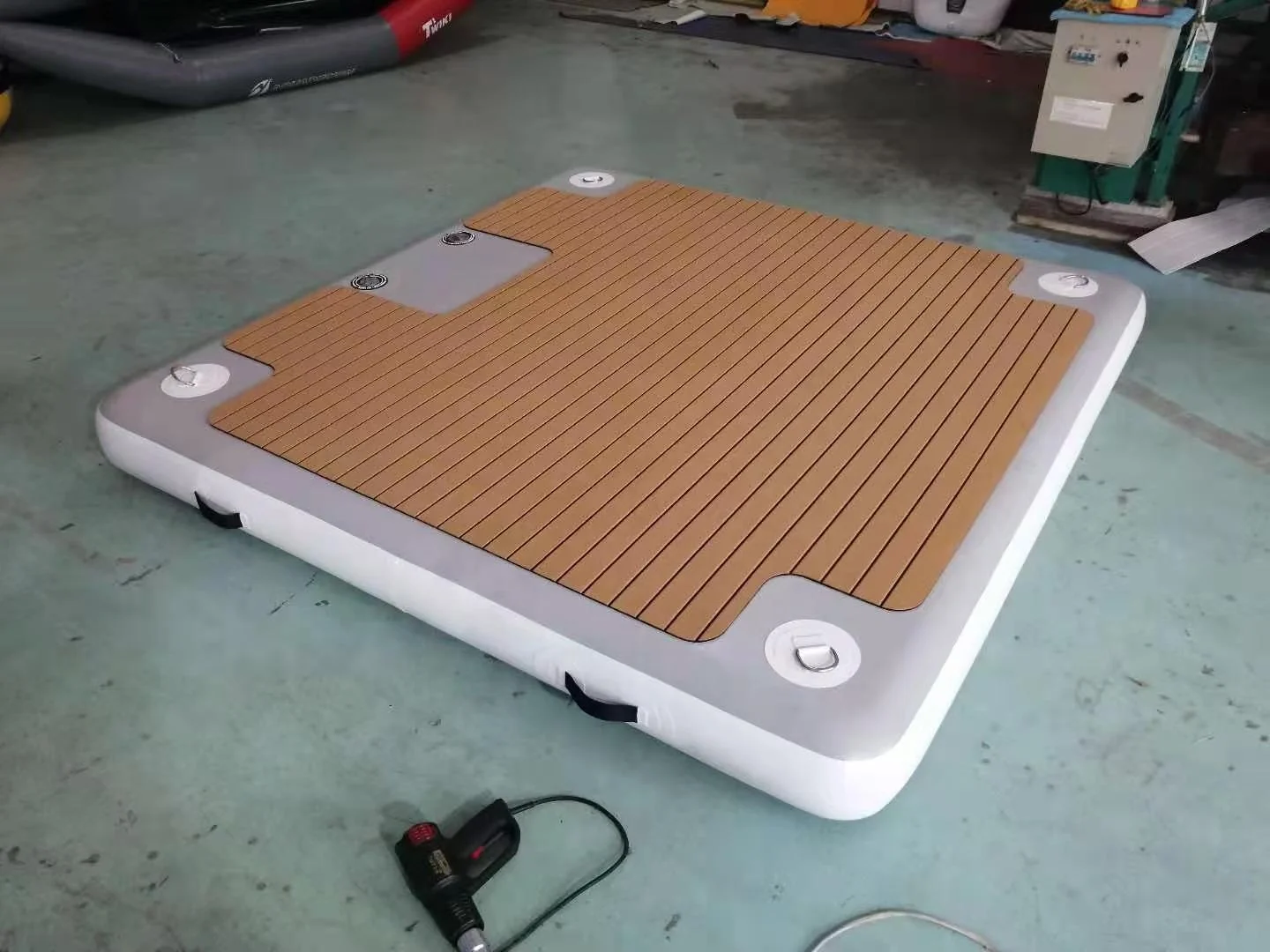 Isola galleggiante dock gonfiabile diy водный плавающий коврик jetski надувной