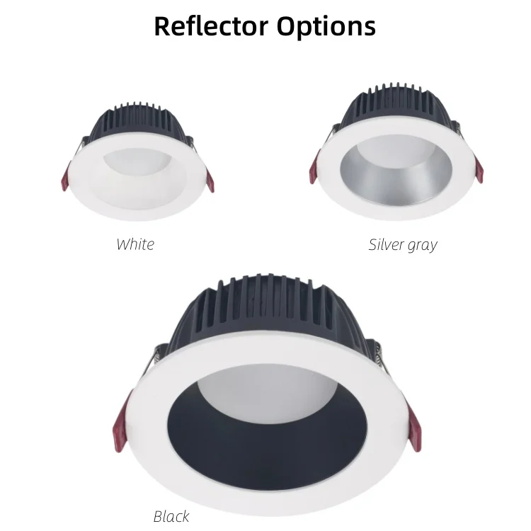 LED SMD Downlight Recessed Ceiling Aluminium Led Down Light Supermarket 7W 12W 15W 24W 30W Dali Dimmable LED Downlight
