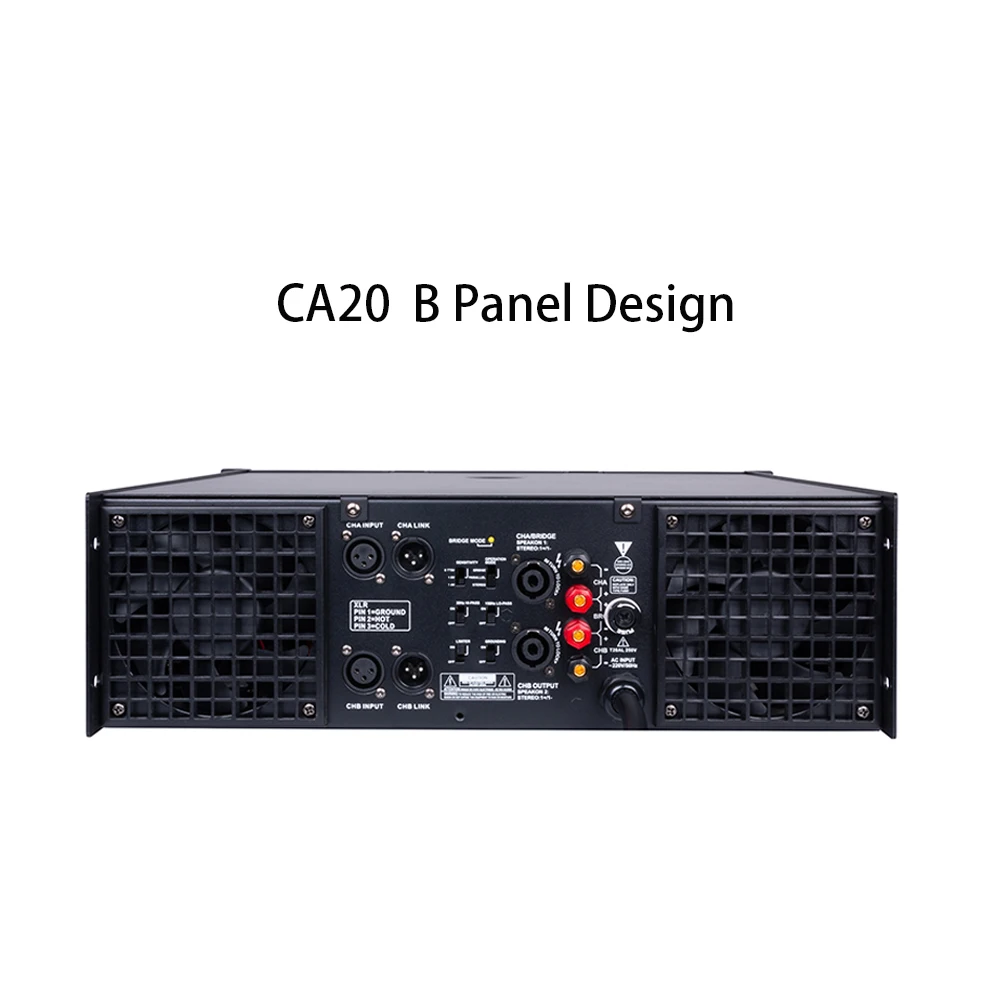 CA20 Professional Subwoofer Power Amplifier 2 Channel 2*1300W  Audio Sound Standard Power Amplifier For Stage