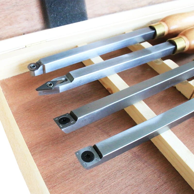 8 Piece Wood Lathe  Tools Lathe Chisel Set Wooden Case  Lathe