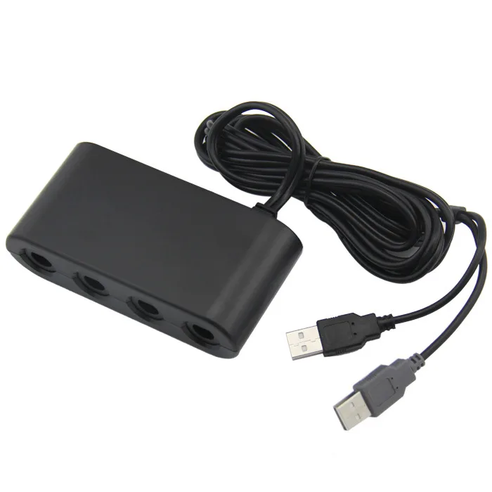 Адаптер для контроллера Gamecube NGC адаптер WII U Switch и ПК с поддержкой турбо вибрации без драйвера нет