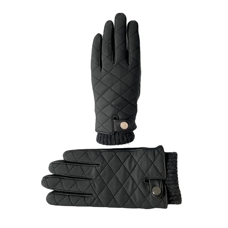 BSCI Manufacturer Custom Touch Screen Sheepskin Men Best Leather Gloves For Winter