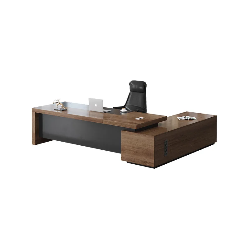 Luxury Executive Desk Office Furniture Set - Service Counter Table for Boss, Manager, and Director