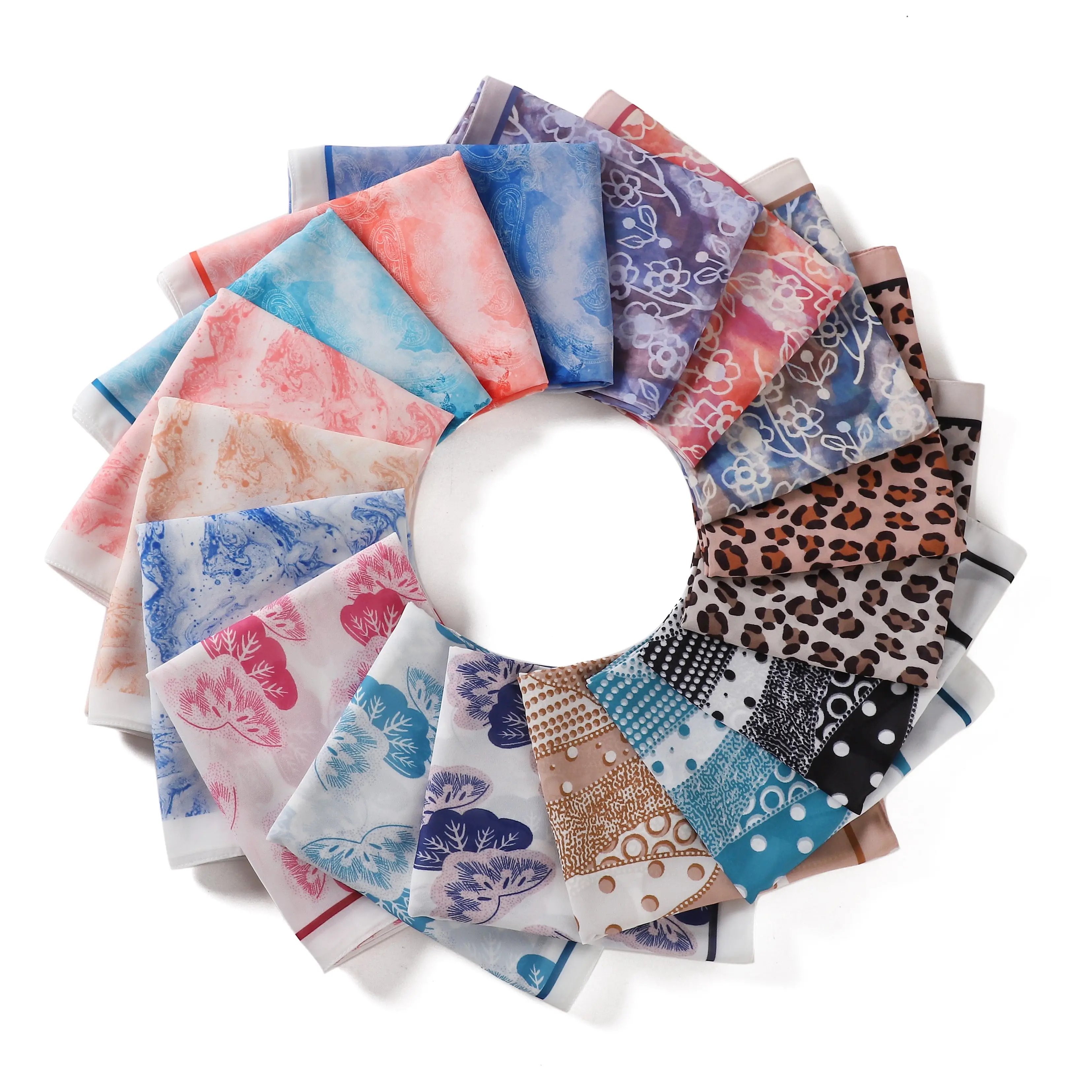 Элегантный Дубайский шарф, длинный платок 190*72 см, платок с цветочным принтом, мусульманский шифоновый шарф в хиджабе, мусульманский шарф