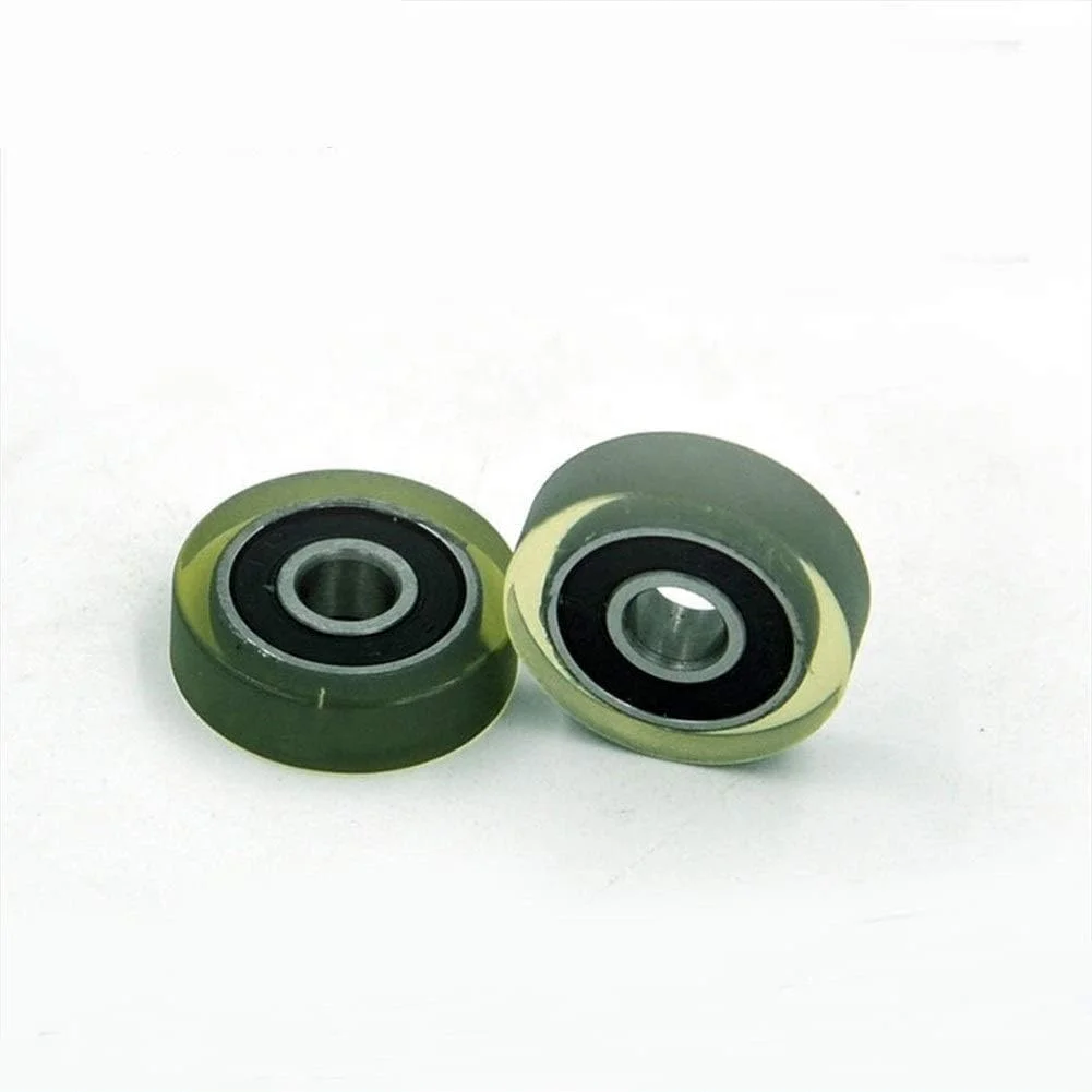 Durable Bearing PU 606 Polyurethane Covered Bearing (2 Pcs) Shaft 6mm PU60622-6 Urethane Cover PU606 Bearings 6x22x6mm
