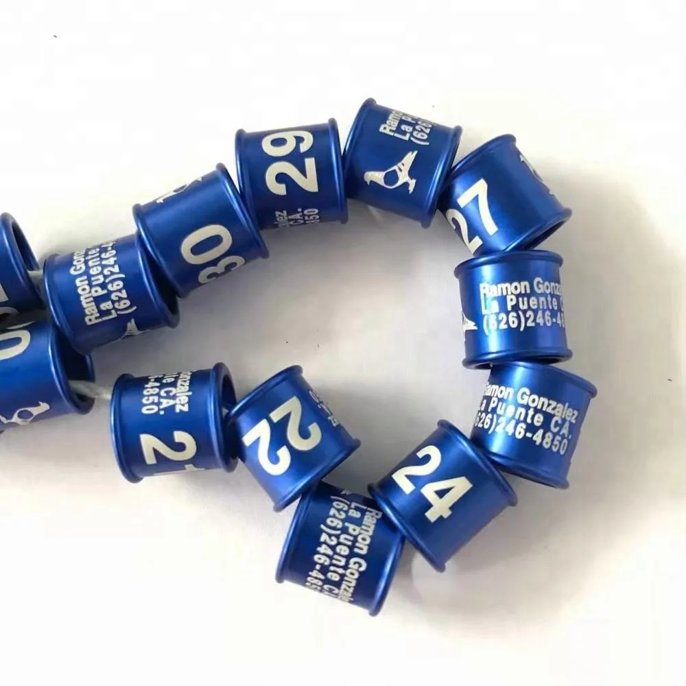  Индивидуальные алюминиевые шайбы для голубей кольца ножек