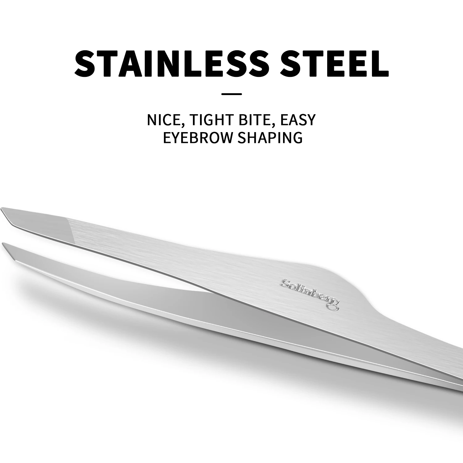 Customization Eyebrow Tweezers  Private Label Best Slant Eyebrow Tweezers Stainless Steel Hair Removal Eyelash Tweezers