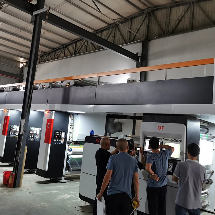 Made in China good quality new automatic 10 color ELS rotogravure printing machine