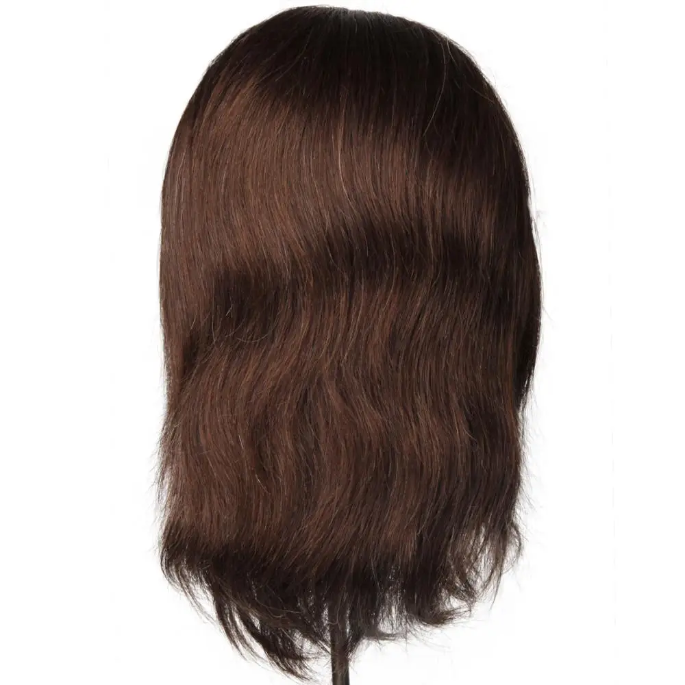 100% human male manikin head hairdresser training head hair practice