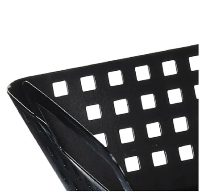 BBQ Non-Stick Deep Vegetable Wok Black Bbq Grill Pan With Double Handle
