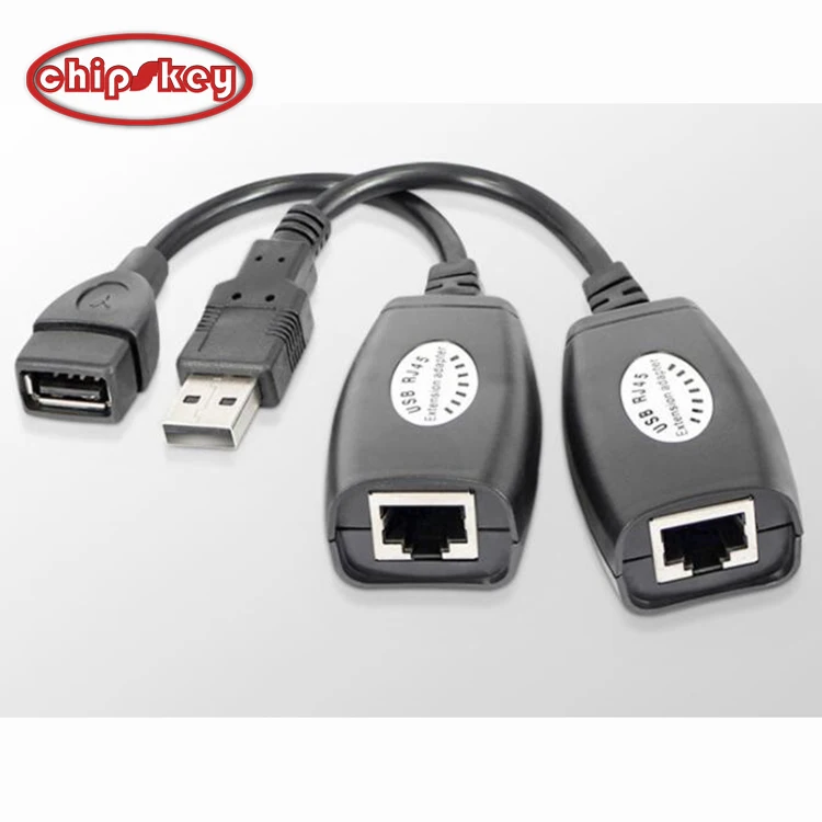 RJ45 Мужской Женский USB Lan Удлинительный кабель адаптер 50 футов