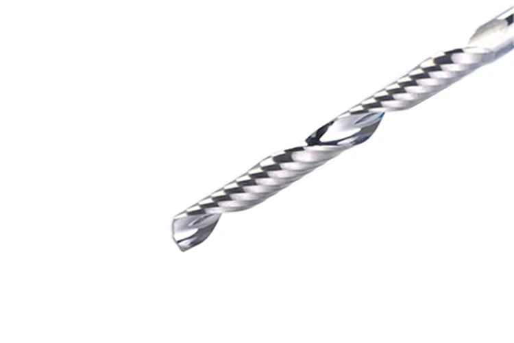 JR CNC Cutting Tools Single Flute End Mill Carbide Router Bits For Wood Aluminum