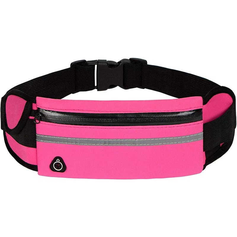 RUN Waterproof Sports waist zipper pack Running Belt Waist Packs Pouch Phone Holder Adjustable Waistband Bag Sports key Belt