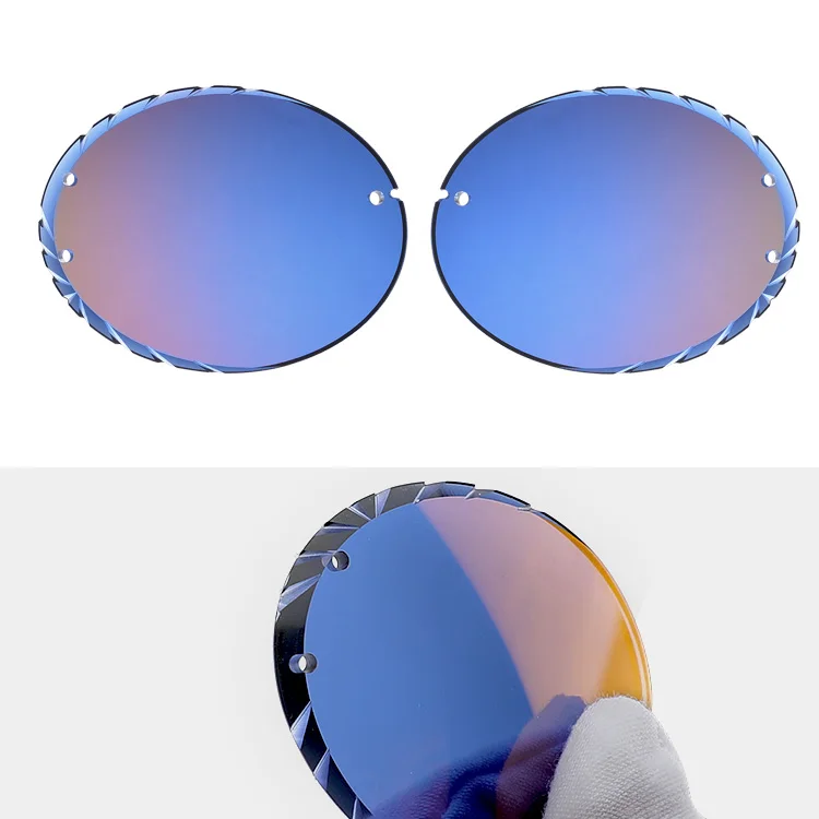 Поляризованные солнцезащитные очки градиентные синие линзы на заказ uv400 оттенков модные круглые нейлоновые для мужчин и женщин