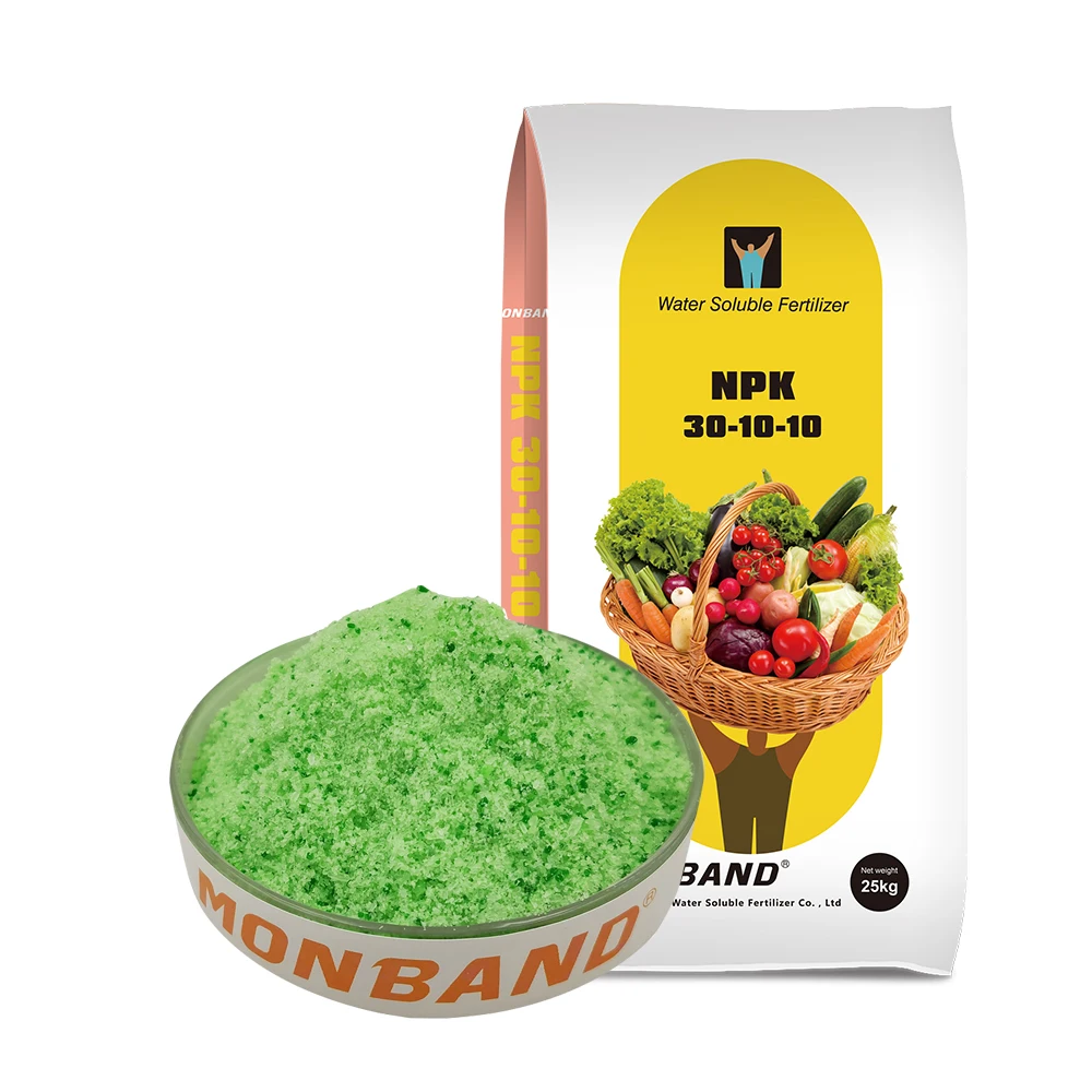 NPK Fertilizer 30-10-10 100% Water Soluble Fertilizer for agriculture