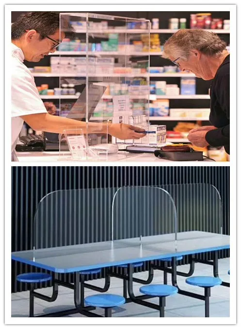 Pactic Sheet PET PSTG Office Desk Clear Acrylic Isolation Board