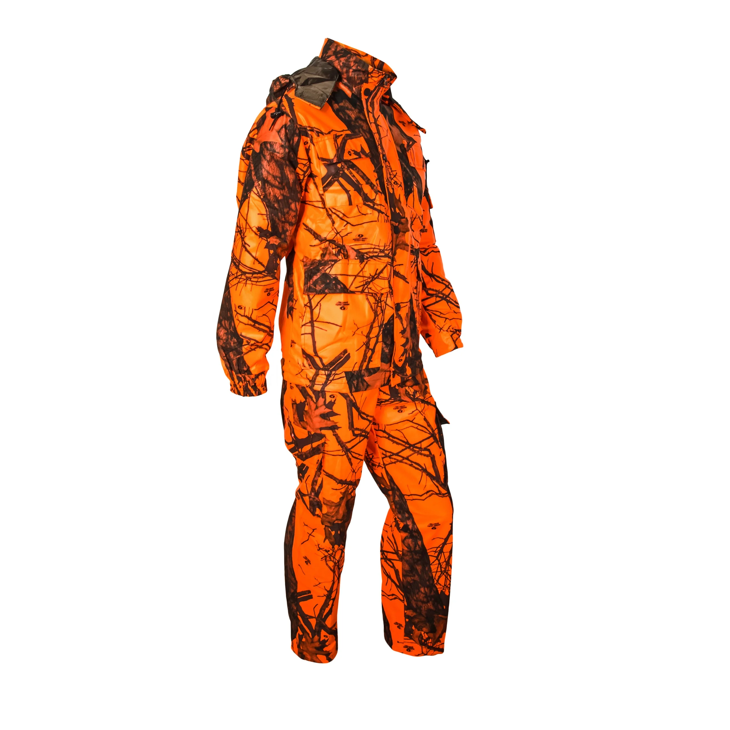 2020 hunting waterproof blaze orange camo clothing for men from BJ Outdoor