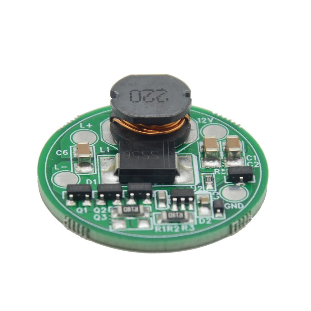 28mm 3-30V car motorcycle light driver board LED low voltage power supply for T6 XHP50 MKR COB
