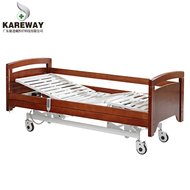 OEM/ODM Luxurious wooden three functions home care bed electric nursing bed