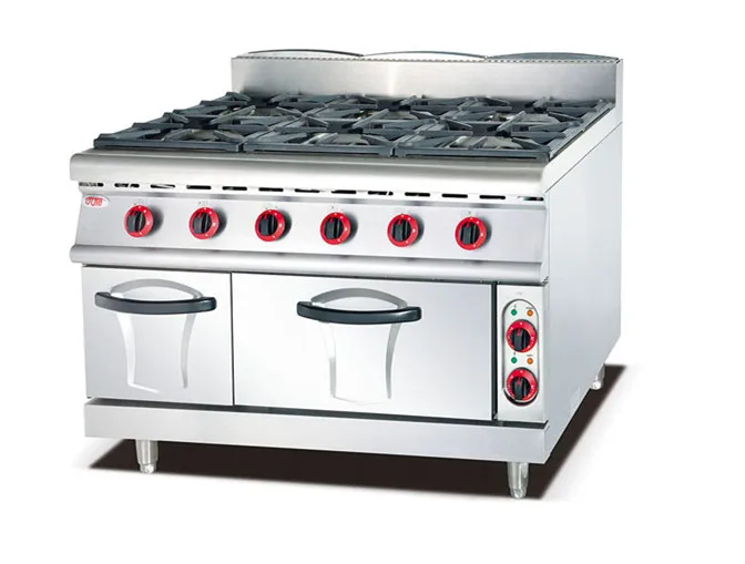Stainless steel gas burner stove with grill and oven prices in pakistan for bakery oven