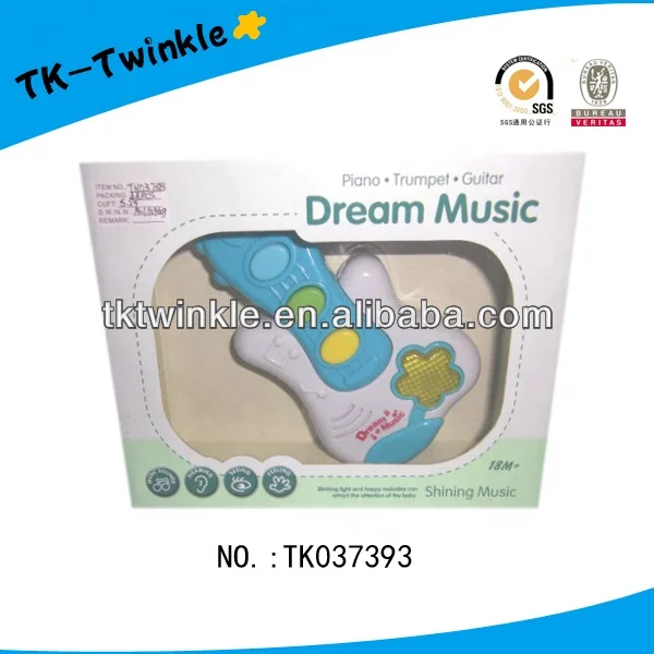 Child toy musical instrument electric guitar toy with music