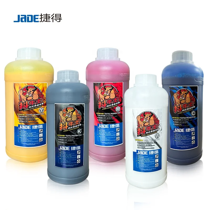 T-shirt printing dtf pigment cmyk and white ink for 1800 DX4 DX5 DX7   digital heat transfer pet film printer