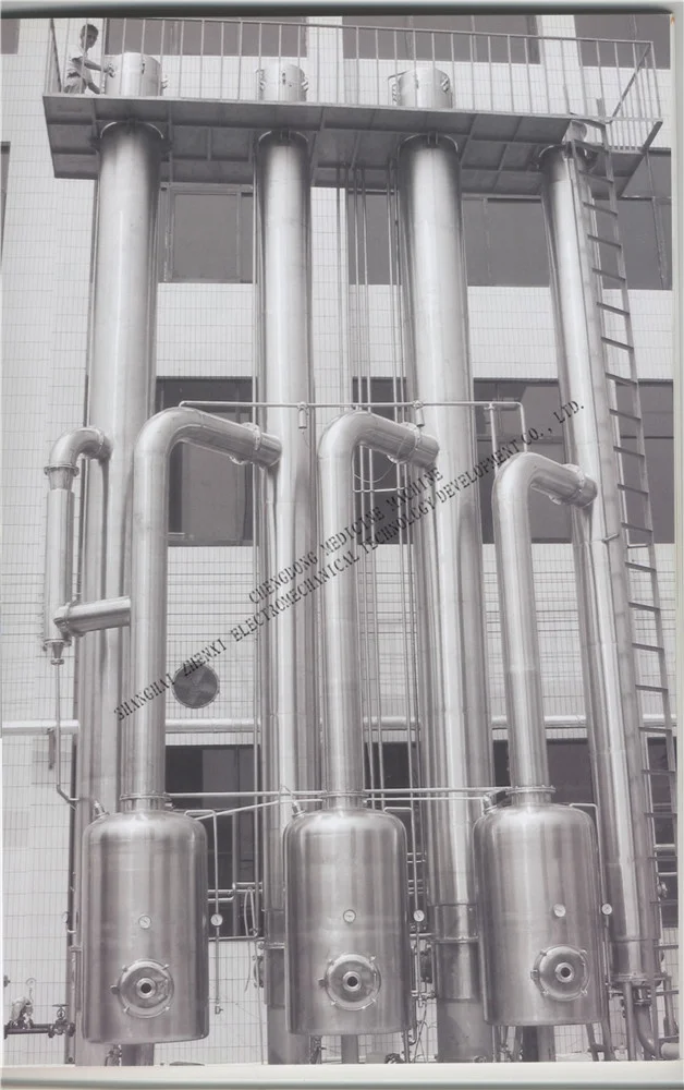 SJZ-3000 Triple Effect Falling Film Concentrator / Evaporator for Herbal Extract
