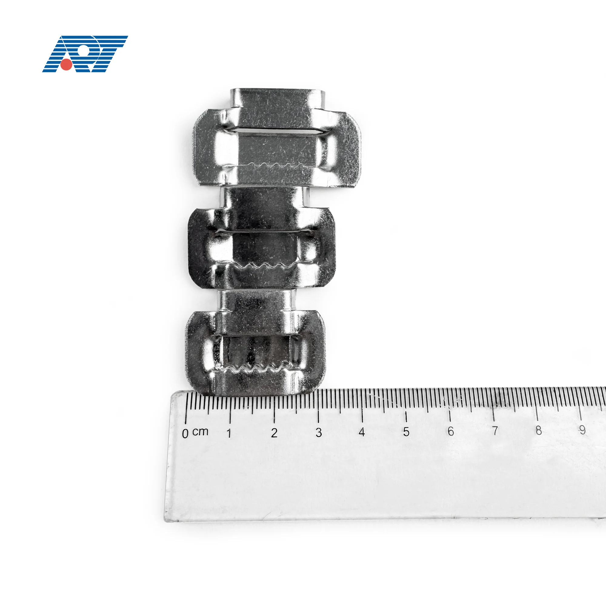 3/4 5/8 stainless steel buckle tooth type banding cable tie buckle 2 inch metal tight clamp cable tie buckle