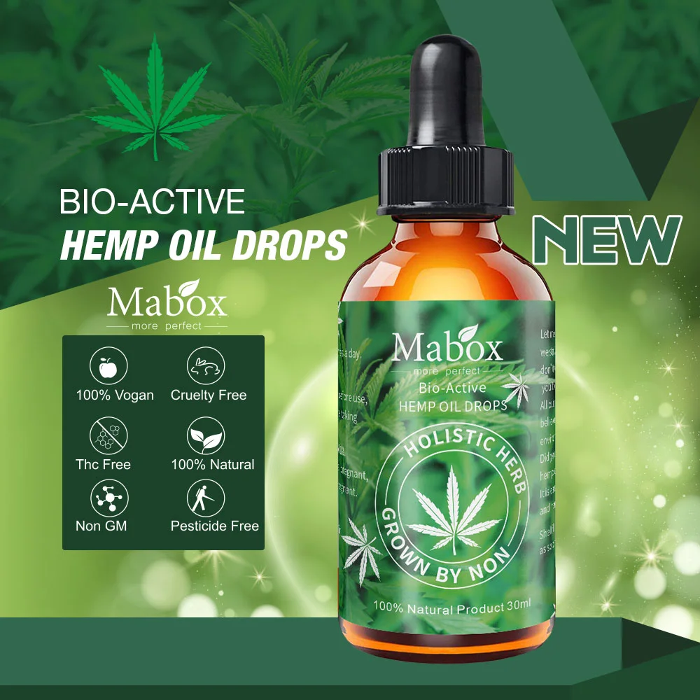  Бесплатный образец масла CBD 100% органическое конопляное масло для облегчения боли и