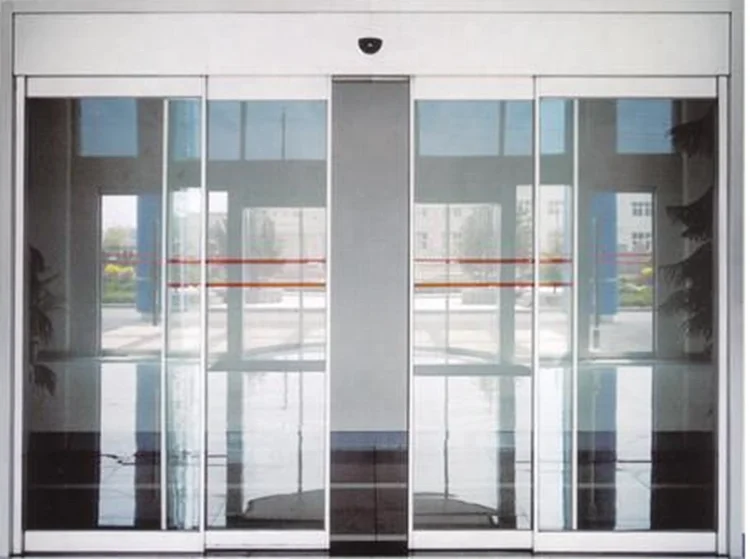 Safety Beam Sensor Automatic Sliding Glass Door For 2 Way Swing Door
