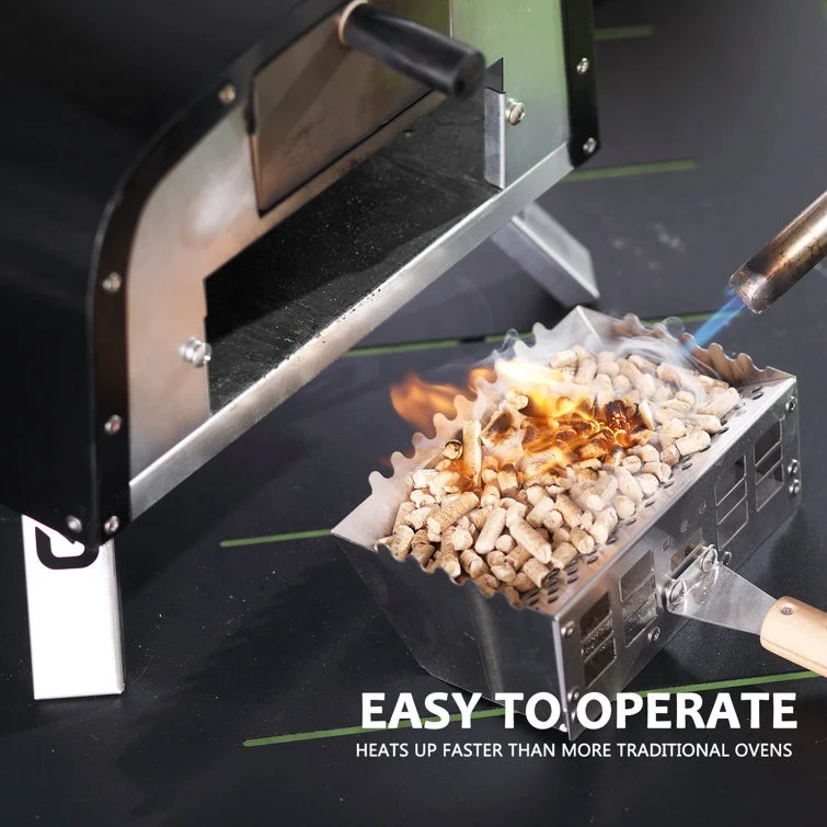 High Quality Outdoor Pizza Oven 12' or 16' For Grill With Pizza Stone Wood, Charcoal & Pellets Pizza Maker