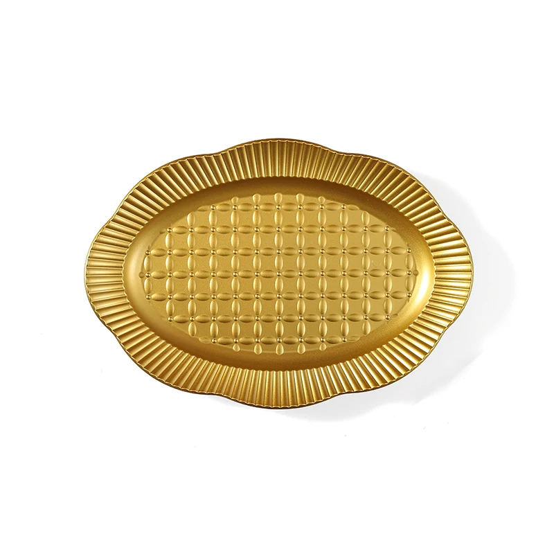 High Quality Hotel Restaurant home Dinner Under Plate Gold Plates