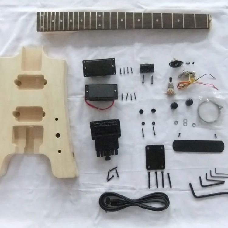 Lightweight Semi-finished Acoustic Electric Guitar Basswood Durable Electric Guitar Diy Kit