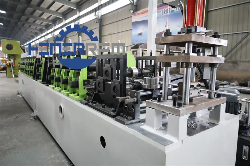 Full automatic galvanized steel c channel roll forming machine slotted c channel machine for ceiling