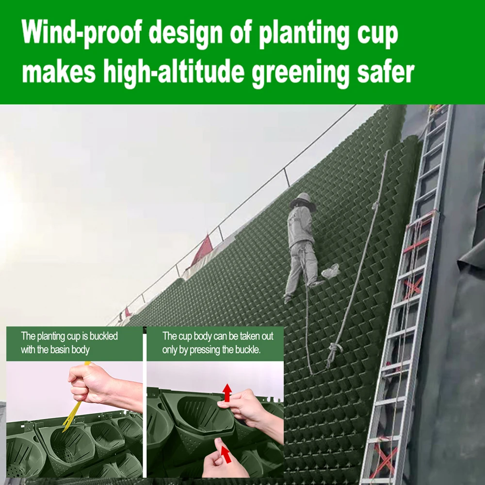 Forest Box Plant Wall Flowerpot Container Greening Planting Box Multi-layer Combined Wall Hanging Flowerpot