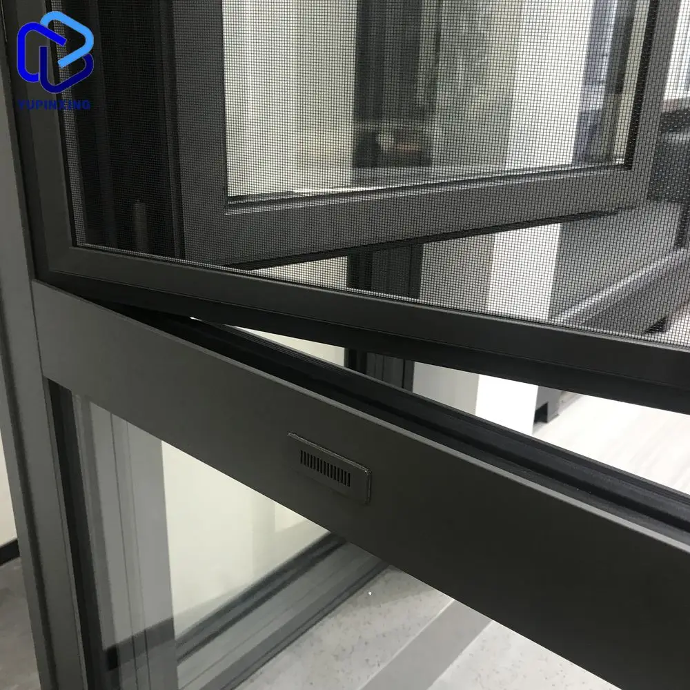 Black latest bullet proof double pane french aluminum casement modern house half round aluminium design in pakistan home windows