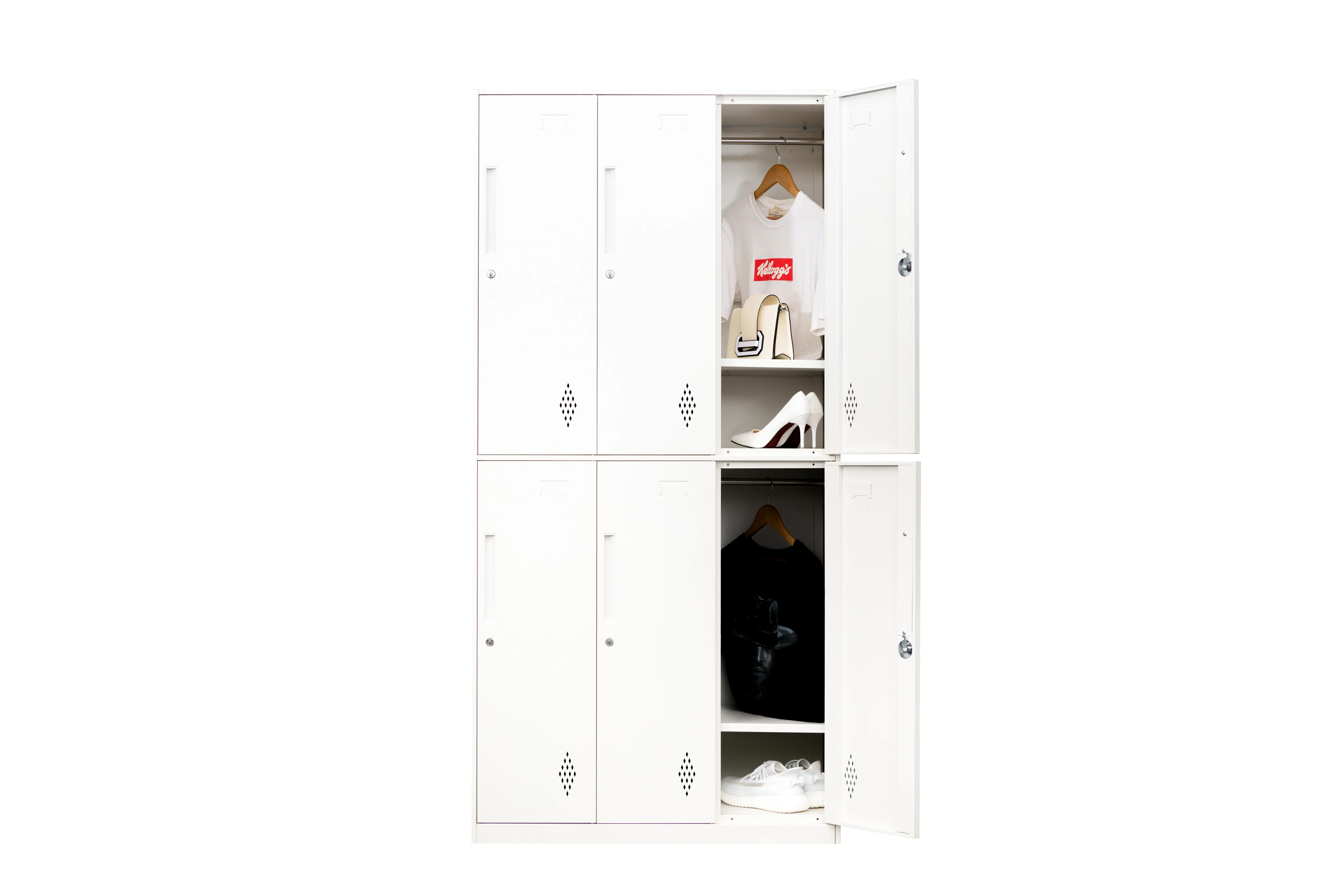 Locker style wardrobe gym and school metal office furniture mens metal locker style wardrobe with 3 doors modern