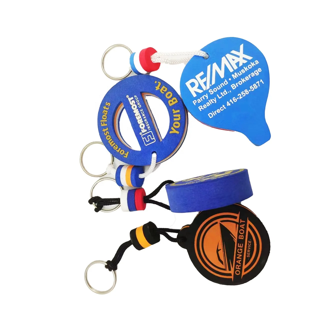Custom Cute Anime Eva Foam Small Key Chains Holder for Boat Marine Unique Stylish Floating Keychain Waterproof