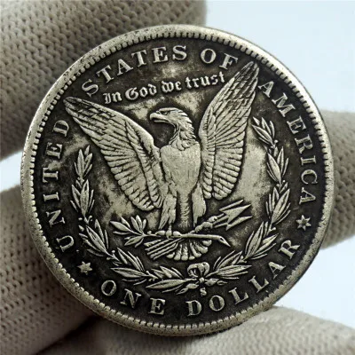
old Foreign copper core silver dollar 1888 U.S. silver dollar can sound imitation silver coin Morgan coin 