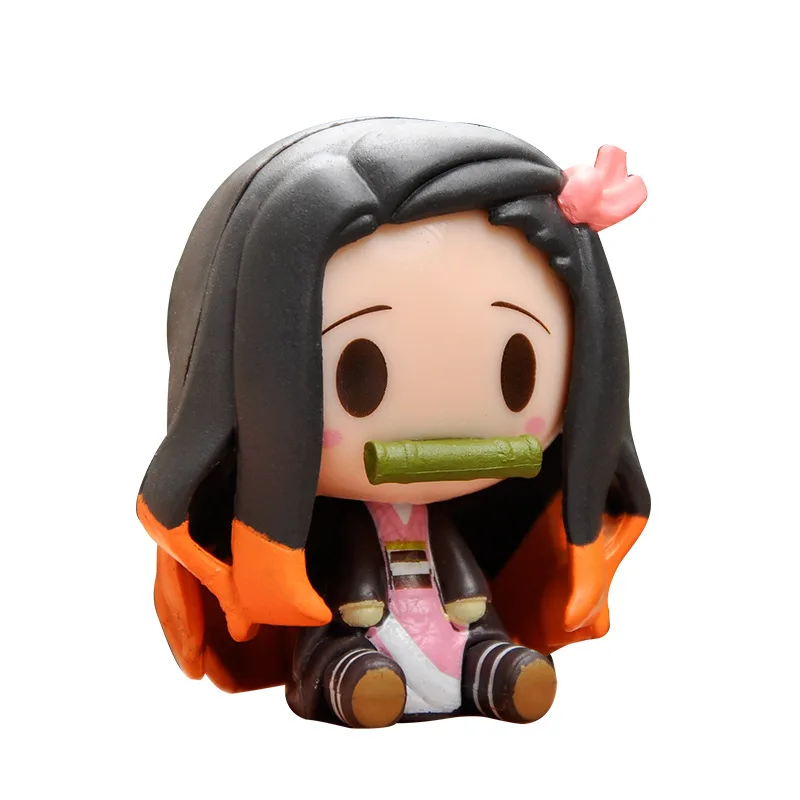 4.5 cm Customized OME PVC PU Plastic toy Tsuyuri Kanao Hashibira Inosuke Kamado Tanjirou Kamado Nezuko Demon slayer Figure