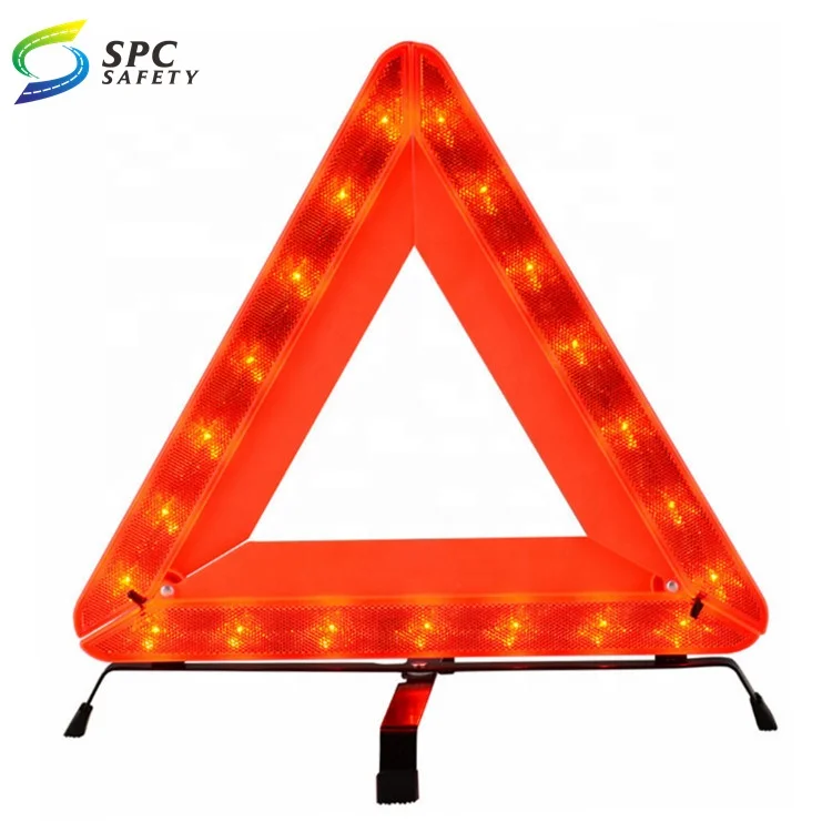 EU Construction site portable Roll up foldable hazard reminder reflective safety warning marker Tent tripod Road traffic sign