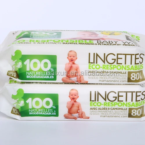 Factory customized plant extracts private label warmer mother care wet wipes