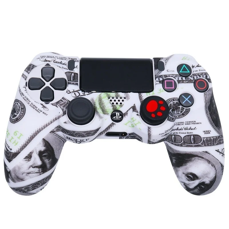 Мягкий силиконовый защитный чехол для контроллера PS4 Фабричный многоцветный игровой джойстик геймпада Playstation 4